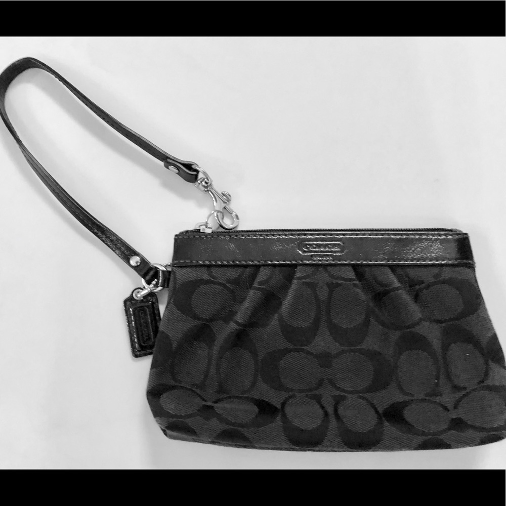 Black Coach Wristlet